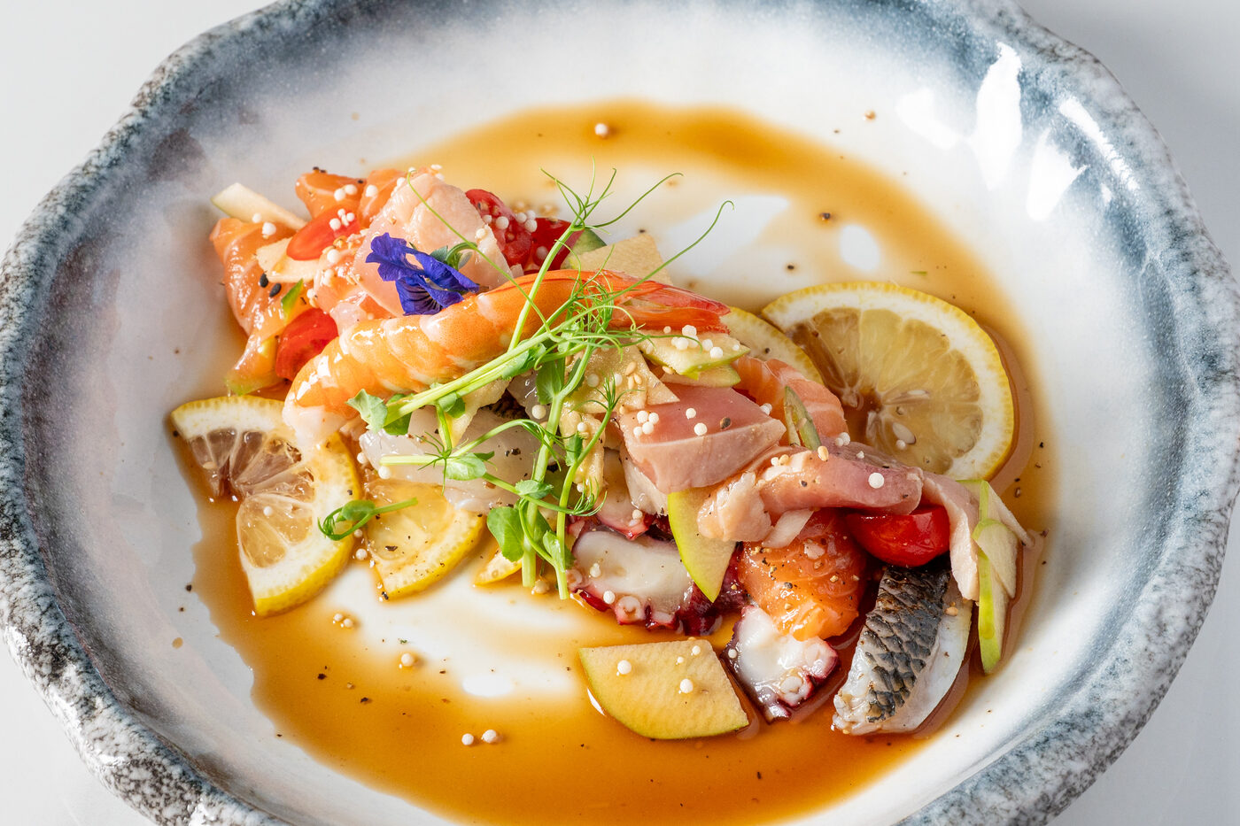 Sashimi Ceviche with citrus ponzu - East Moon Instagram