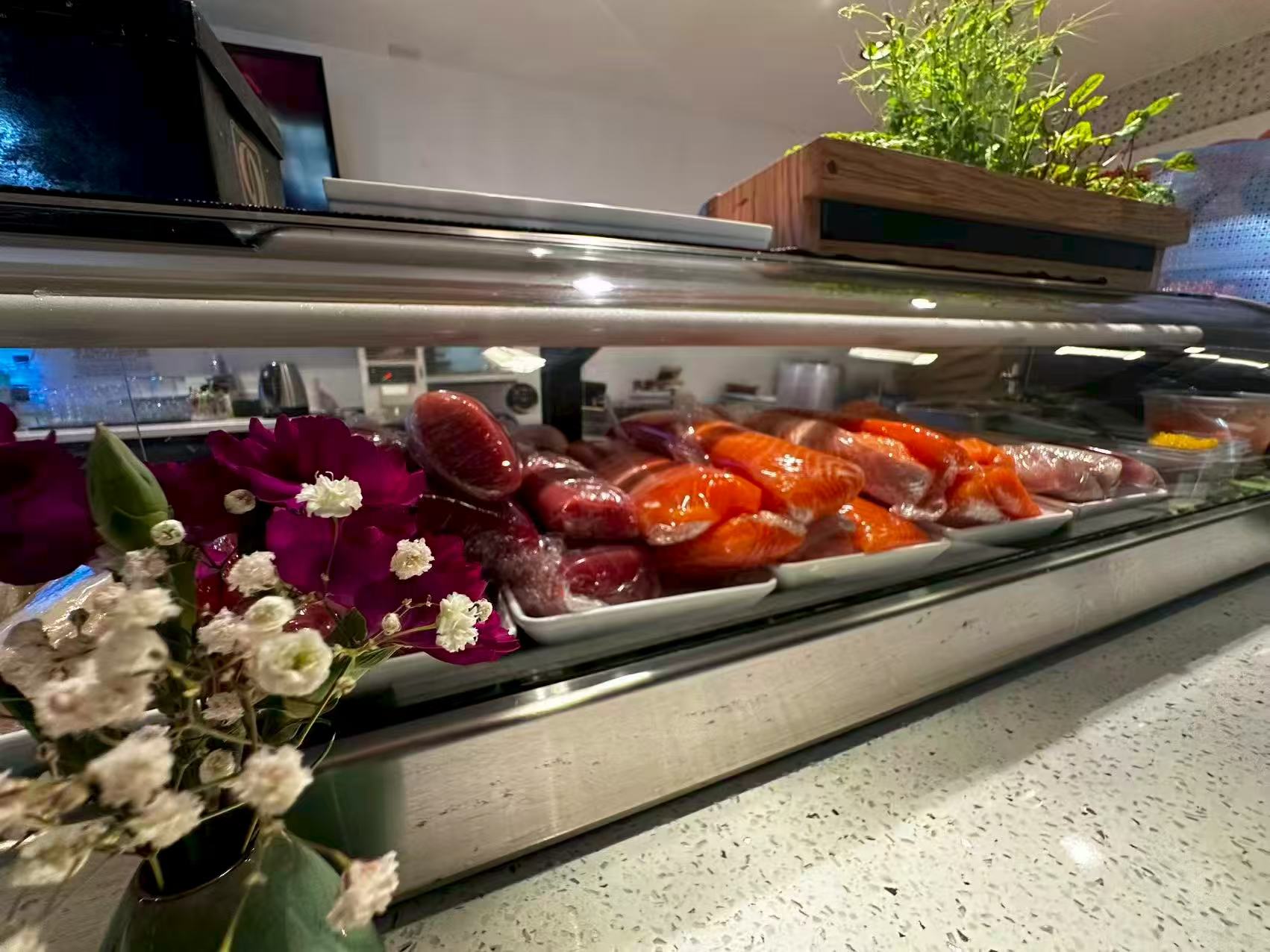 Happy hour sushi deals cocktails East Moon Centennial